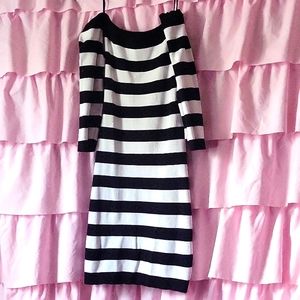 Striped knit dress